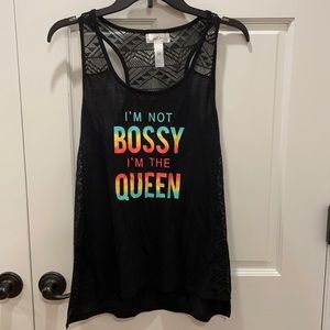 ✨5 for $25✨ just be…(M) black tank top.